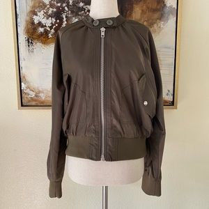 Free People mid night bomber jacket size S P EC